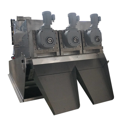 Peralatan Dewatering Lumpur Air Limbah Stacked Screw Press Untuk Air Limbah Berminyak