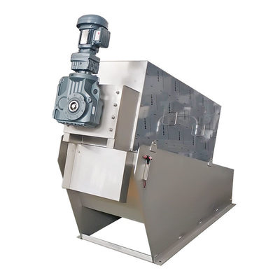 Auto Slurry Dewatering Sewage Treatment Sludge Screw Filter Multi Multiple Disc Screw Press Untuk Pengolahan Air Limbah