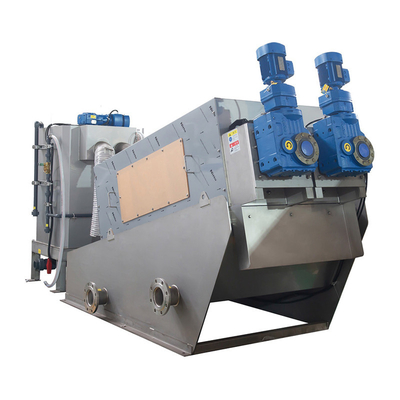 Mesin Dewatering Screw Press Mobile Untuk Pengolahan Air Limbah Industri Makanan
