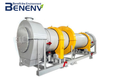 Mesin Pengering Lumpur Industri Mesin Rotary Drum Tahan Lama Kekuatan Tinggi