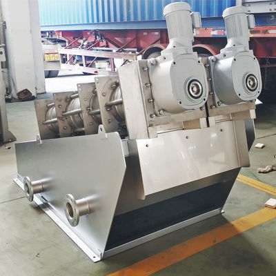 0.8ton / H Pengolahan Air Limbah Multi Disk Rotary Press Dewatering