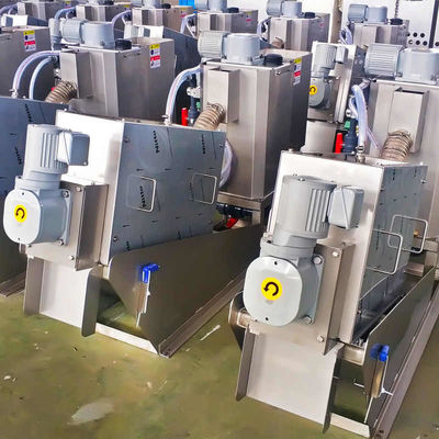 Mesin Pengeringan Lumpur Industri Makanan Multi Disc Screw Press