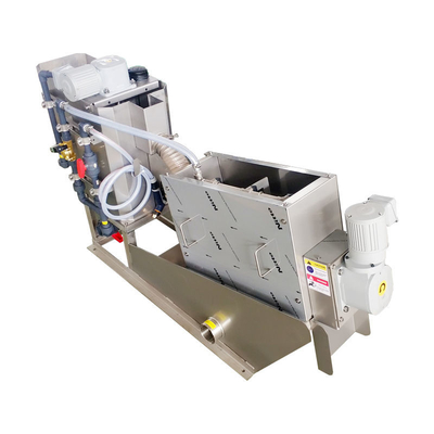 Mesin Dewatering Lumpur Sepenuhnya Otomatis Dehidrator Lumpur Air Limbah