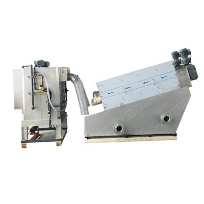 Stainless Steel Otomatis Multi Disc Screw Tekan Mesin Dewatering Lumpur